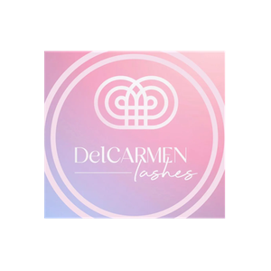 Del Carmen brand logo for delcarmenluxuryeyelashes.com
