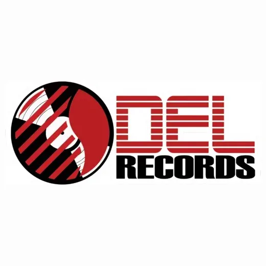 Del Records brand logo for delrecords.com
