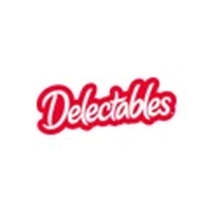 Delectables brand logo for delectablescattreats.com