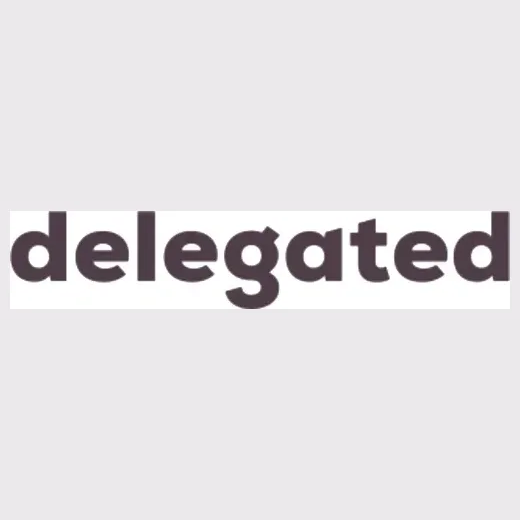 Delegated brand logo for delegated.com