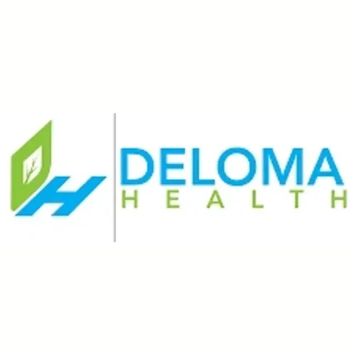 Deloma brand logo for delomahealth.com