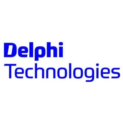 Delphi Auto Parts brand logo for delphiautoparts.com