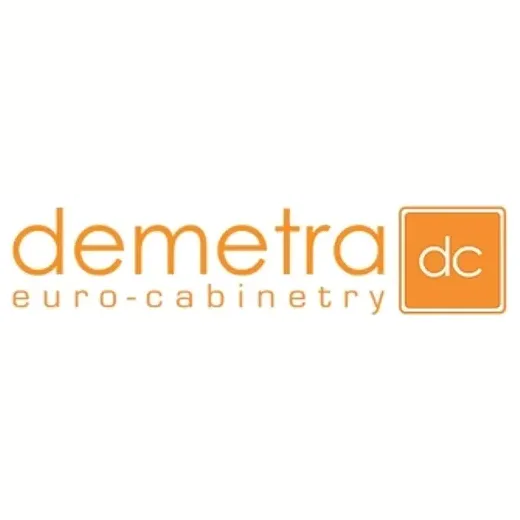 Demetra brand logo for demetracabinetry.us