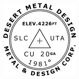 Desert Metal Design brand logo for desertmetaldesign.com