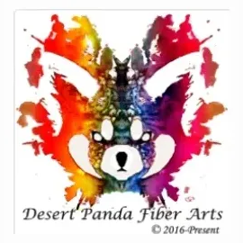 Desert Panda Fiber Arts brand logo for desertpandafiberarts.com
