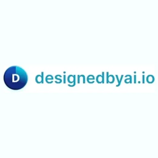 Designed by AI brand logo for designedbyai.io
