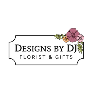 designsbydjflorist brand logo for designsbydjflorist.com