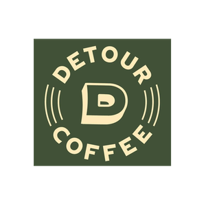 Detour Coffee brand logo for detourcoffee.com