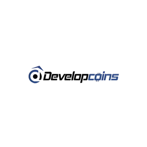 Develop Coins brand logo for developcoins.com