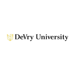 DeVry University brand logo for devry.edu