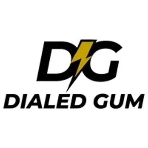 Dialed brand logo for dialedgum.com