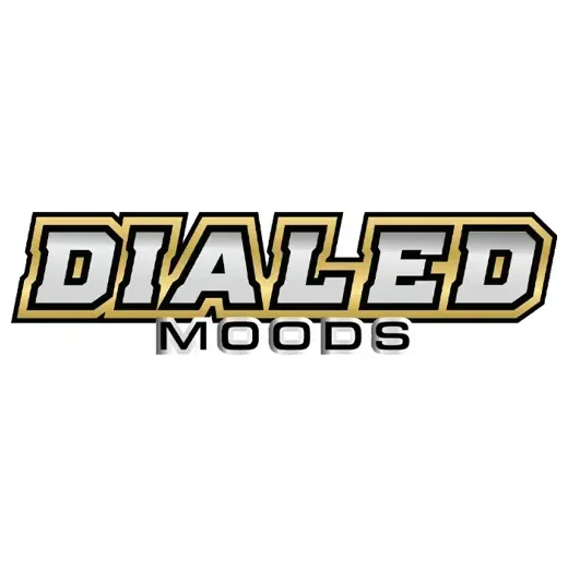 dialedmoods brand logo for dialedmoods.com