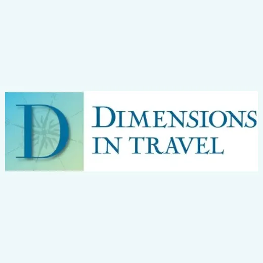 Dimensions in Travel brand logo for dimensionsintravel.com