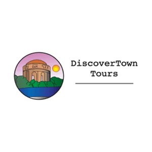 discovertown brand logo for discovertown.com