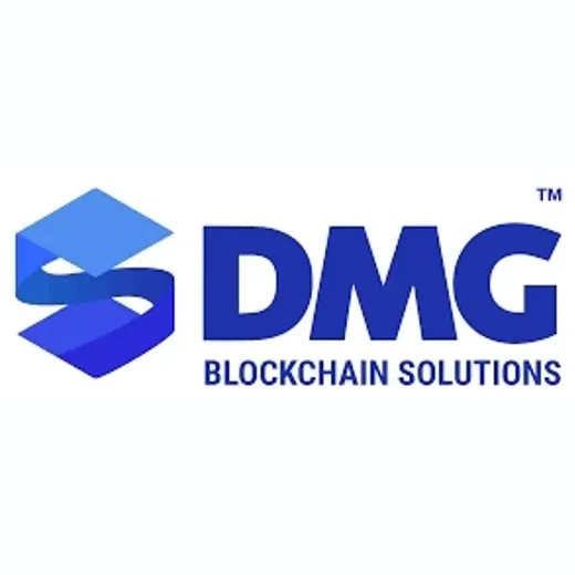 DMG brand logo for dmgblockchain.com