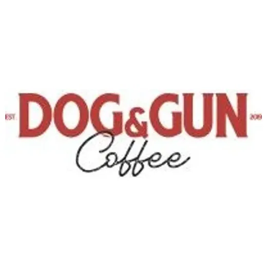 Dog and Gun Coffee brand logo for dogandguncoffee.com