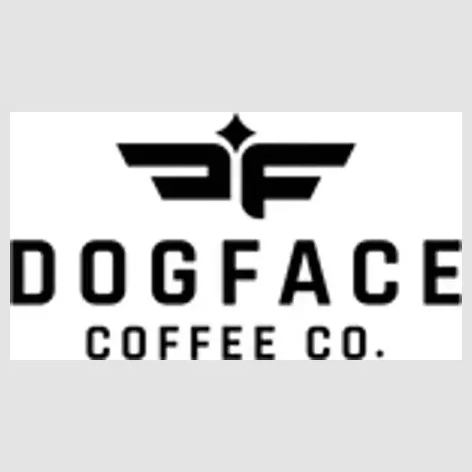 Dogface Coffee brand logo for dogfacecoffeeco.com