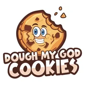 Dough My God brand logo for doughmygodcookies.com