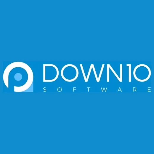 Down10 brand logo for down10.software
