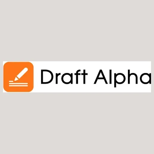 Draft Alpha brand logo for draftalpha.com