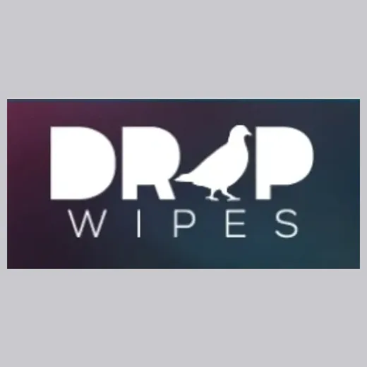 Drop Wipes brand logo for dropwipes.com