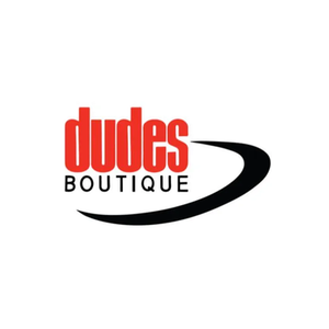 Dudes brand logo for dudes.yoga