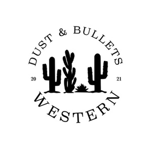 Dust and Bullets Western brand logo for dustandbulletswestern.com