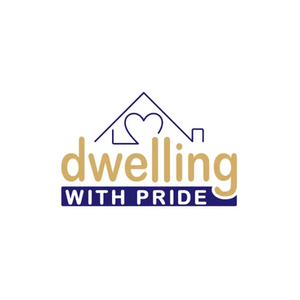 Dwelling with Pride brand logo for dwellingwithpride.com