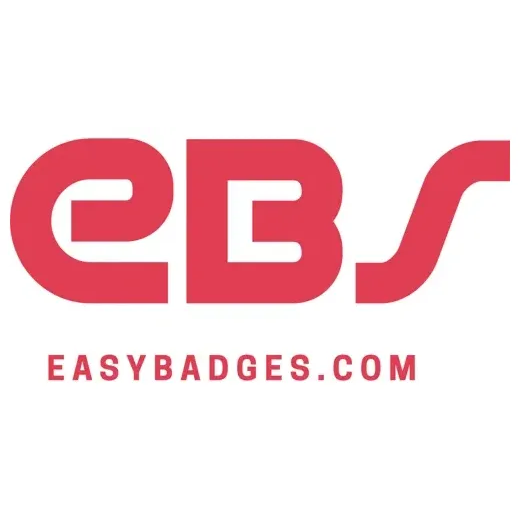 easybadges brand logo for easybadges.com