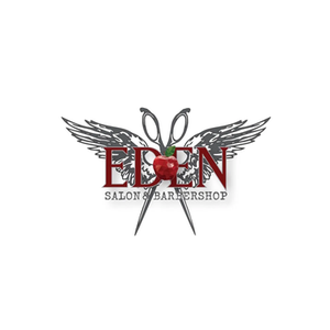 Eden Salon and Barbershop brand logo for edensalonandbarbershop.com