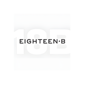 Eighteen B brand logo for eighteenb.com