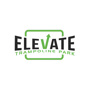 Elevate Trampoline Park brand logo for elevatetrampolinepark.com