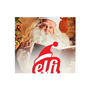 Elfi Santa brand logo for elfisanta.com