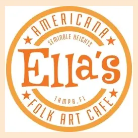 Ella's Folk Art Cafe brand logo for ellasfolkartcafe.com