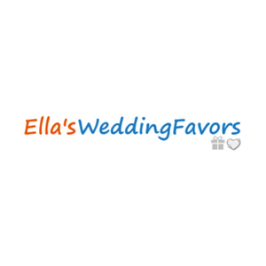 Ella's Wedding Favors brand logo for ellasweddingfavors.com
