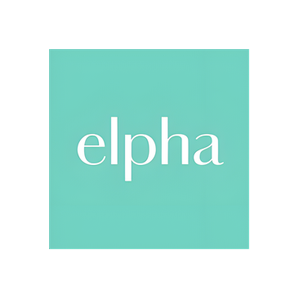 Elpha brand logo for elpha.com