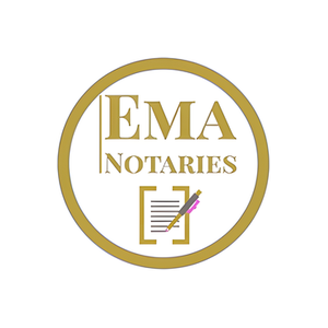 EMA Notaries brand logo for emanotaries.co.uk