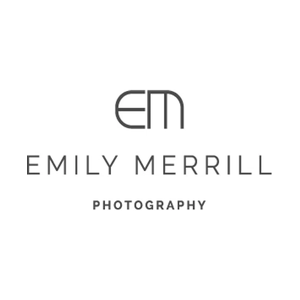 Emily Merrill brand logo for emilymerrillweddings.com