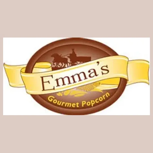 Emma's Popcorn brand logo for emmaspopcorn.com