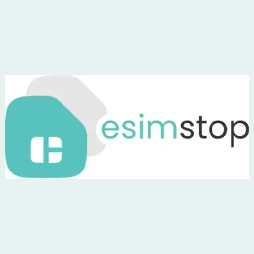 eSimStop brand logo for esimstop.com