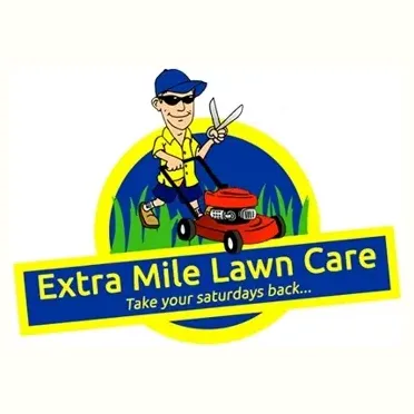 Extra Mile Lawn Care brand logo for extramilelawncare.com