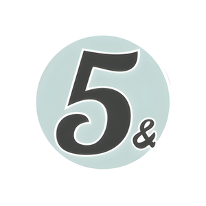 Fabric 5 & Dime brand logo for fabric5anddime.com