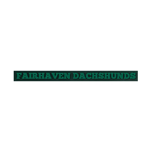 Fairhaven Dachshunds brand logo for fairhavendachshunds.com