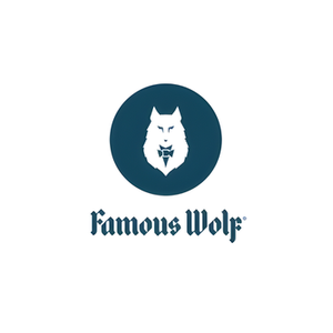 Famous Wolf brand logo for famouswolfonlinecourses.com
