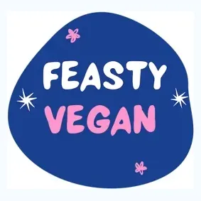 feastyvegan brand logo for feastyvegan.com