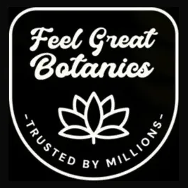 feelgreatbotanics brand logo for feelgreatbotanics.com