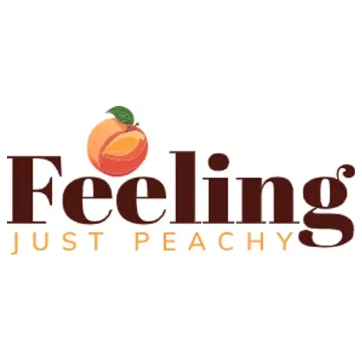 feelingjustpeachy brand logo for feelingjustpeachy.com