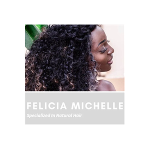 Felicia Michelle Hair brand logo for feliciamichellehair.com