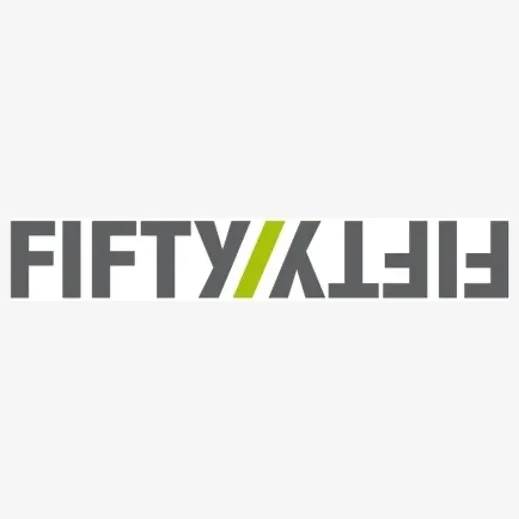 Fifty/Fifty brand logo for fiftyfiftybottles.com