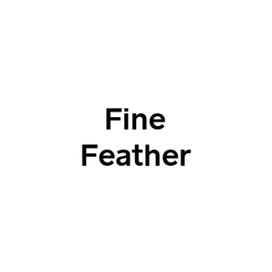 Fine Feather brand logo for finefeathershop.com